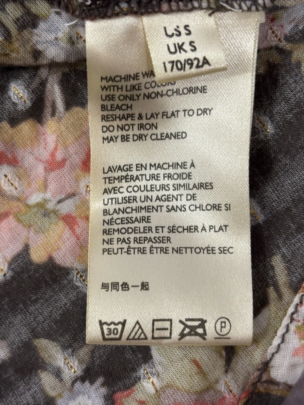 Anthropologie Michaela Floral Swiss Dot Long Sleeve Peasant Top Womens Small - Picture 14 of 15